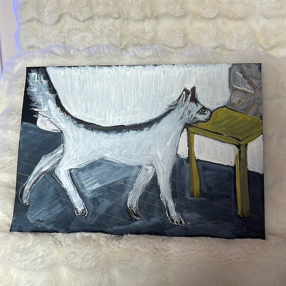 HANDCRAFTED hand made water color painting on black pager from my kids book NWT - Picture 1 of 9